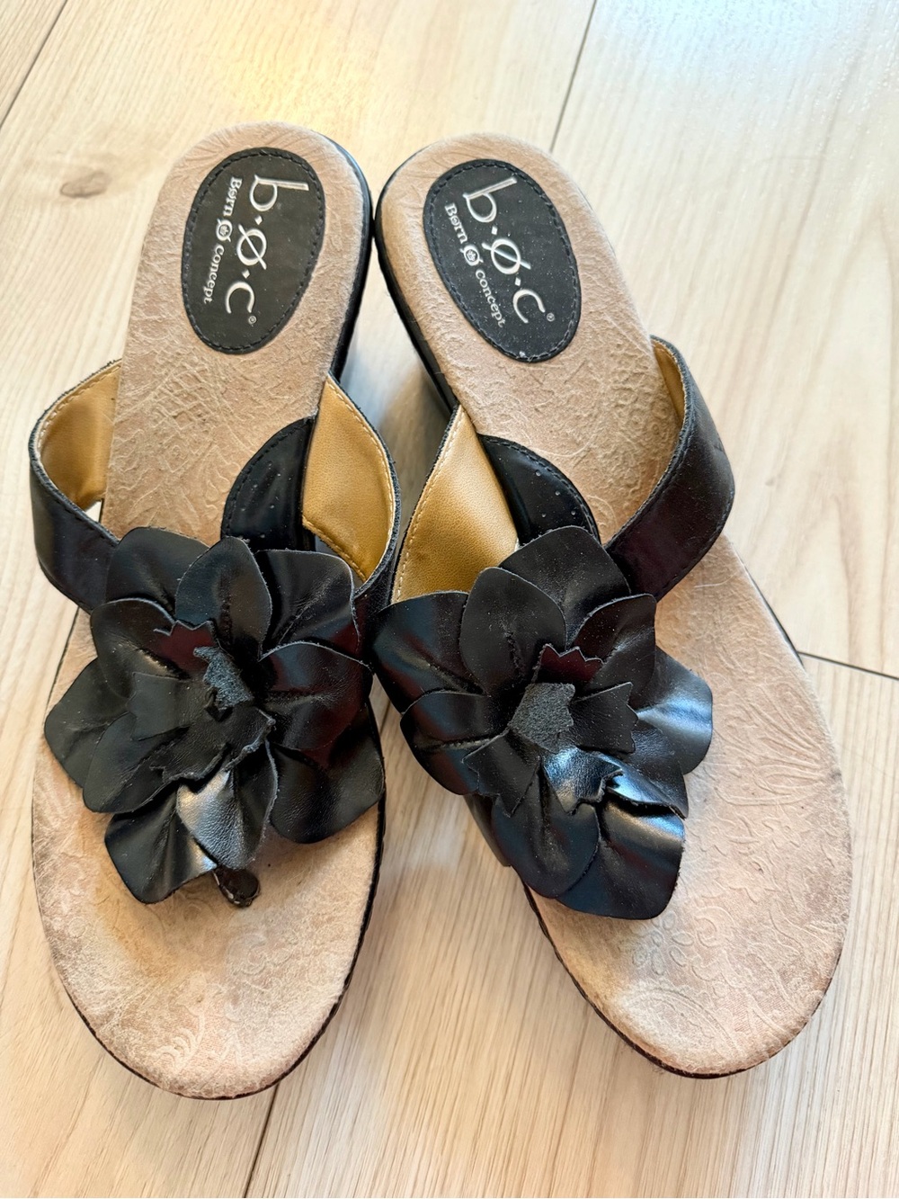 Black boc sandals
